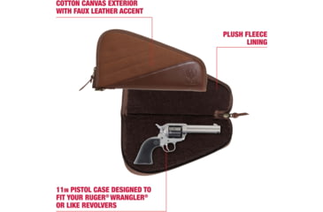 Image of Ruger Wrangler Leather Revolver Case, 11in Revolvers/Handguns, Caramel, 11 in, 27804