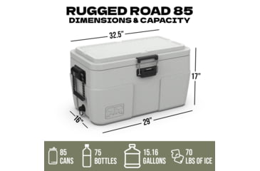 Image of Rugged Road 85 V2 Cooler, Forest Green, RR85-V2-Forest Green