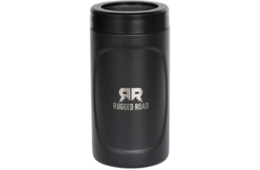 Image of Rugged Road Can Cooler, Black, 12oz, 12 oz Can Cooler - Black