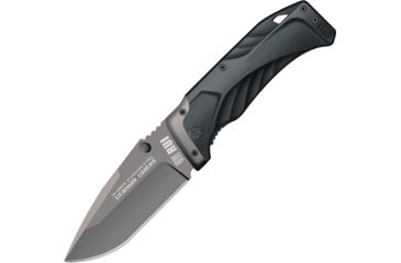 Image of RUI Tacitcal Linerlock Black Folding Knife,3.75in,Drop Point, Black Handle RUI19669