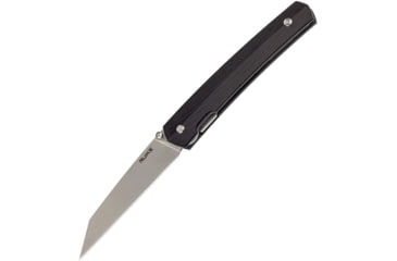 Image of RUIKE P865 Linerlock Folding Knife, 3.5in Satin 14C28N Sandvik SS Blade, Black G10 Handle, Thumb Stud, Pocket Clip, P865-B