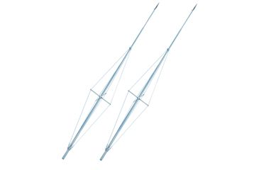 Image of RUPP Marine 20' Single Spreader Sidekick Outrigger Poles - Silver/Silver - Pair 61667