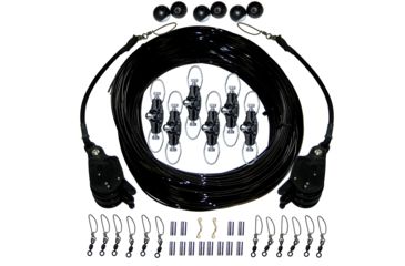 Image of RUPP Marine Triple Rigging Kit W/Lok-Ups &amp; Nok-Outs - 520' Black Mono Cord 64719