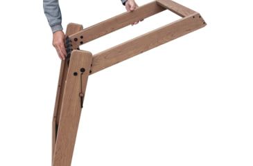 Image of Rush Creek Creations 10 Deer Camp Gun Rack, Brown, 20 x 27 x 28, 37-0119