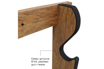 Image of Rush Creek Creations 5 Gun Wall Rack, American Cherry, 38-4044