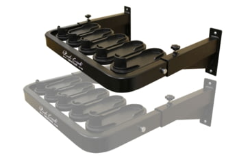 Image of Rush Creek Creations 5-Gun Wall Rack with Smart Stock Technology, Black, 38-5005