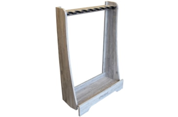 Image of Rush Creek Creations 8 Gun Floor Rack, Barn Wood, 38-4058