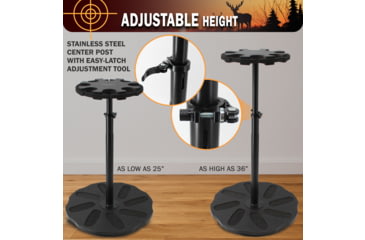 Image of Rush Creek Creations 8 Gun Spinning Rack, Black, 38-5065