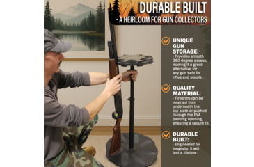 Image of Rush Creek Creations 8 Gun Spinning Rack, Black, 38-5065