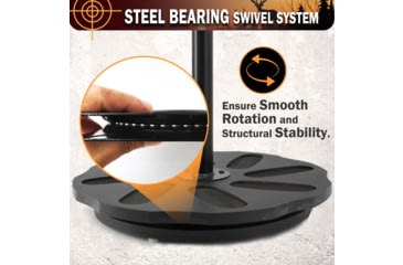 Image of Rush Creek Creations 8 Gun Spinning Rack, Black, 38-5065