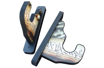 Image of Rush Creek Creations Americana Wall Gun Display Hooks, Red/White/ Blue, 10.2 x 1.7 x 6.2, 38-4084