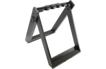Image of Rush Creek Creations Deer Camp Portable 10 Gun Folding Storage Rack, Black, 38-0238