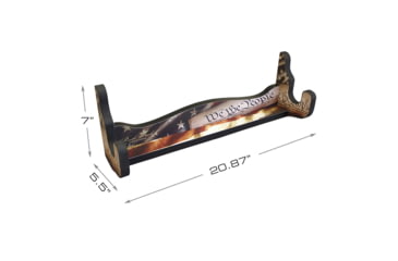 Image of Rush Creek Creations Single Gun Wall Rack, Americana, Red/White/Blue, 21 x 5 x 7, 38-4060