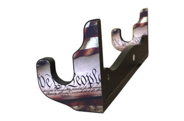 Image of Rush Creek Creations Single Gun Wall Rack, Americana, Red/White/Blue, 21 x 5 x 7, 38-4060