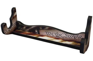 Image of Rush Creek Creations Single Gun Wall Rack, Americana, Red/White/Blue, 21 x 5 x 7, 38-4060