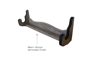 Image of Rush Creek Creations Single Gun Wall Rack, Barn Wood, 21 x 5 x 7, 38-4066