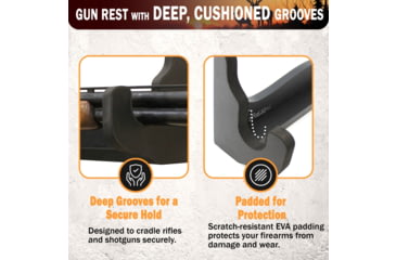 Image of Rush Creek Creations Single Gun Wall Rack, Black, 38-5076