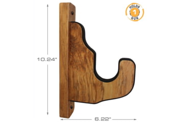 Image of Rush Creek Creations Wall Gun Display Hooks, American Cherry, 10.2 x 1.7 x 6.2, 38-4085