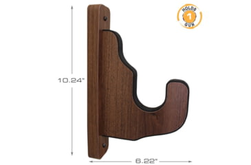 Image of Rush Creek Creations Wall Gun Display Hooks, Walnut, 10.2 x 1.7 x 6.2, 38-4087