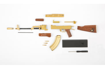 Image of RW Minis AK-47, Replica 1/3 scale, non-firing model, Gold, RWGLDAK47