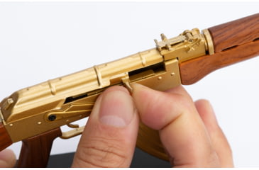 Image of RW Minis AK-47, Replica 1/3 scale, non-firing model, Gold, RWGLDAK47