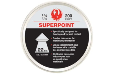 Image of RWS Ruger Impact Pellets .22 Superpoint Extra 17 Grains, 200 Rounds, 2230040