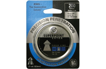 Image of RWS Superpoint Extra Field Line .22 Pellets, 14.5 Grain, Pointed, 200 Pack, 2317410