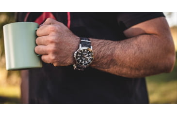 Image of S&amp;B Watches Atlantis A2 KRYPTEK Dive Watch, Silver Case W/ Nox Black Dial, 44mm, ATKR102
