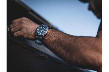 Image of S&amp;B Watches Atlantis A2 KRYPTEK Dive Watch, Silver Case W/ Oceanus Blue Dial, 44mm, ATKR101