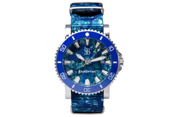 Image of S&amp;B Watches Atlantis A2 KRYPTEK Dive Watch, Silver Case W/ Oceanus Blue Dial, 44mm, ATKR101