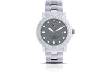 Image of Smith &amp; Bradley Watches Atlantis Automatic Dive Watch, Silver Case/Gray Dial, 44mm, ATL102