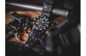 Image of S&amp;B Watches SANS-13 KRYPTEK Tactical Watch, Black Case W/ Nox Black Dial, 42mm, SAKR201