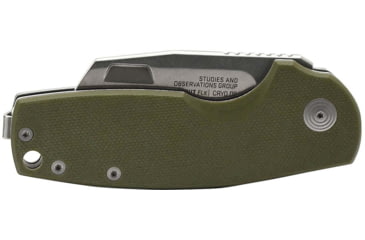 Image of SOG Specialty Knives &amp; Tools Stout FLK Folding Knife, 2.1 in Blade, D2 Steel, OD Green, SOG14031157