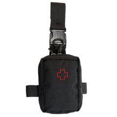 Image of S.O.Tech Patrol IFAK, Thigh, Belt, Vest, Filled, LASD Approved, Black PIFAK-TBVS-KIT-BLK
