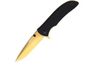 Image of S-TEC Linerlock A/O Gold Folding Knife, T27191BG
