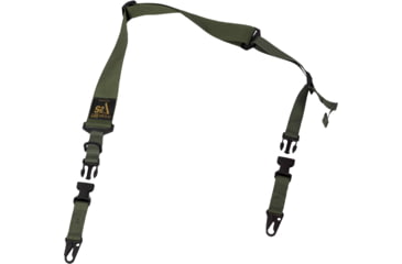 Image of S2Delta C.L.A.S.H. Rifle Sling, Green, MRS2P-USA-GRN-SLING-HOOKS