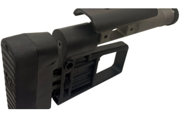 Image of S2Delta Mg Lite BTS Buttstock, Black w/ Cerakoat Gun Metal Gray, One Size, MG-BTS-BLK