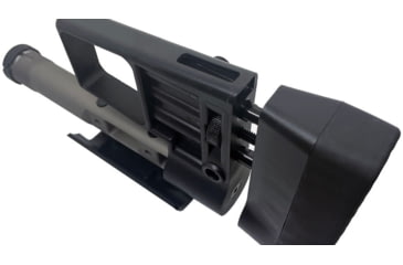 Image of S2Delta Mg Lite BTS Buttstock, Black w/ Cerakoat Gun Metal Gray, One Size, MG-BTS-BLK