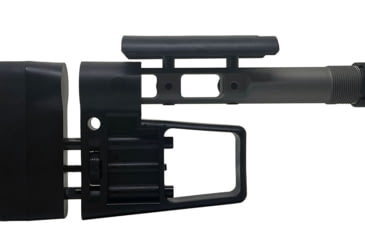 Image of S2Delta Mg Lite BTS Buttstock, Black w/ Cerakoat Gun Metal Gray, One Size, MG-BTS-BLK