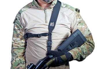 Image of S2Delta Pig Tail Rifle Sling, Fast Adjustment, Black, MRS2P-USA-BLK-PT