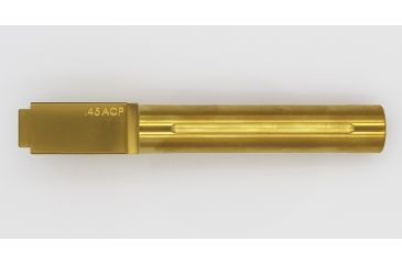 Image of S3F Solutions Glock 21 Drop In Match Grade Barrel Fluted, Titanium Nitride, Gold S3FG21FTiN
