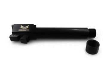 Image of S3F Solutions Glock 23 Drop In Match Grade Barrel 9mm Conversion Threaded/Fluted, Black Nitride, Black, S3FG239mmT/FBN