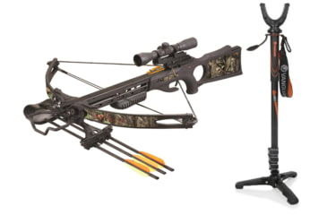 Image of SA Sports Outdoor Gear Ambush Crossbow Pkg., Next G1/Black, W/ Vanguard Veo Shooting Stick