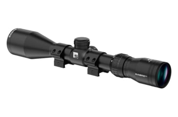 Image of Sabre 4-12x40, 1 in Tube Rifle Scope, Second Focal Plane, HMD Half Mil Dot Reticle, Matte Black, sam41240