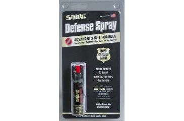 Image of Sabre .75 oz Pocket Unit w/Clip Advanced 3-in-1 Formula, Black P-22
