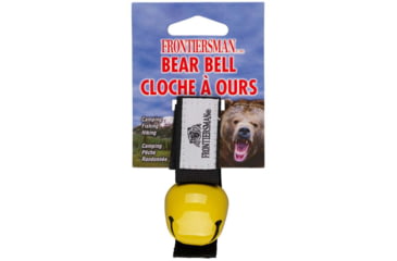 Image of Sabre Frontiersman Bear Bell W/ Velcro Strap, Yellow - BB-01-YW