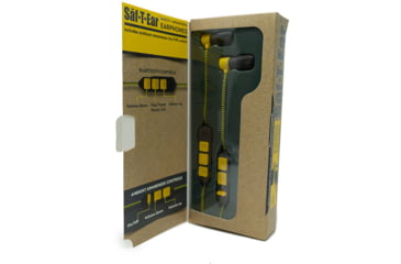 Image of Saf-T-Ear Bluetooth Dual Mode Earphones w/25dB of Noise Reduction, Yellow/Gray, ERSTE-BTEARBUDSDUAL