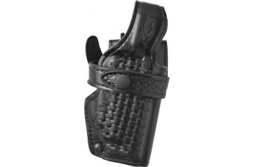 Image of Safariland 070 LV3 Mid Ride Duty Holster, Basket Black, Right Hand - S&amp;W 4006 w/Rails