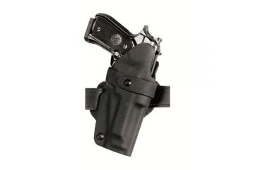 Image of Safariland 0701 Belt Slide W/ Trigger Guard Strap, Beretta 92, STX Black Hi Gloss, RH 0701-73-492