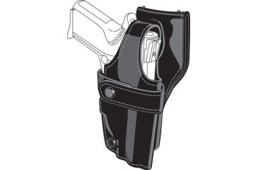 Image of Safariland 0705 Duty Holster, SSIII Low-Ride, Level III Retention - Plain Black, Left Hand 0705-73-162